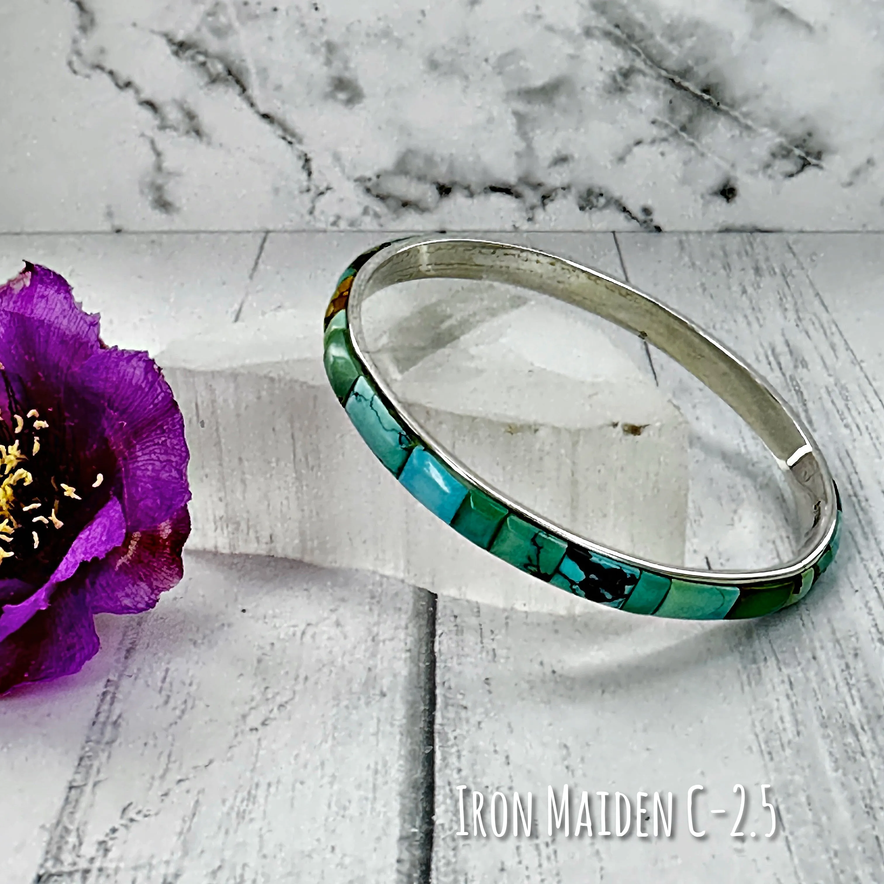 Iron Maiden Turquoise Bangle Bracelet