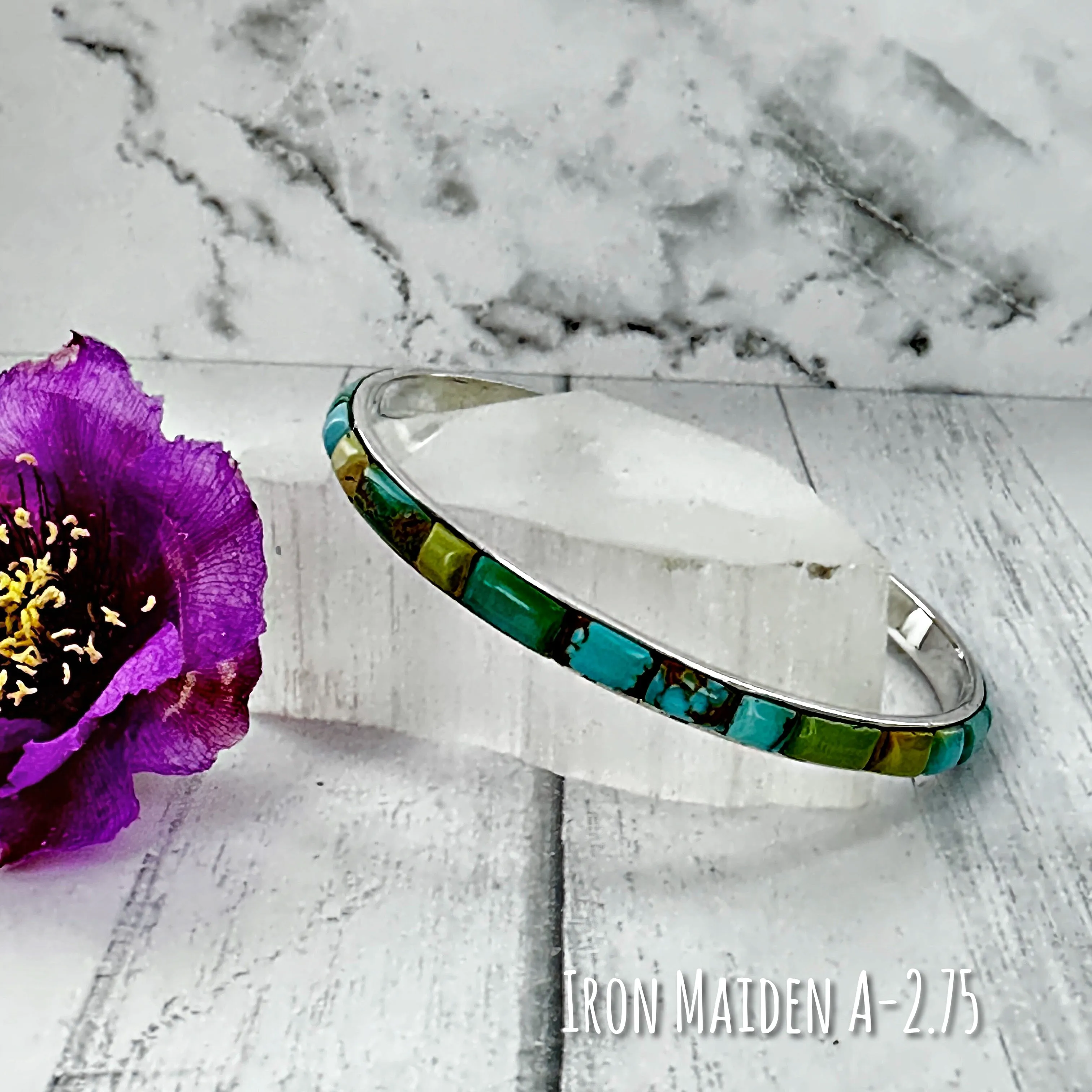 Iron Maiden Turquoise Bangle Bracelet