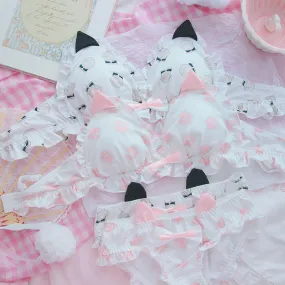 Kawaii Cat's Ear Lingeries Set AD210061