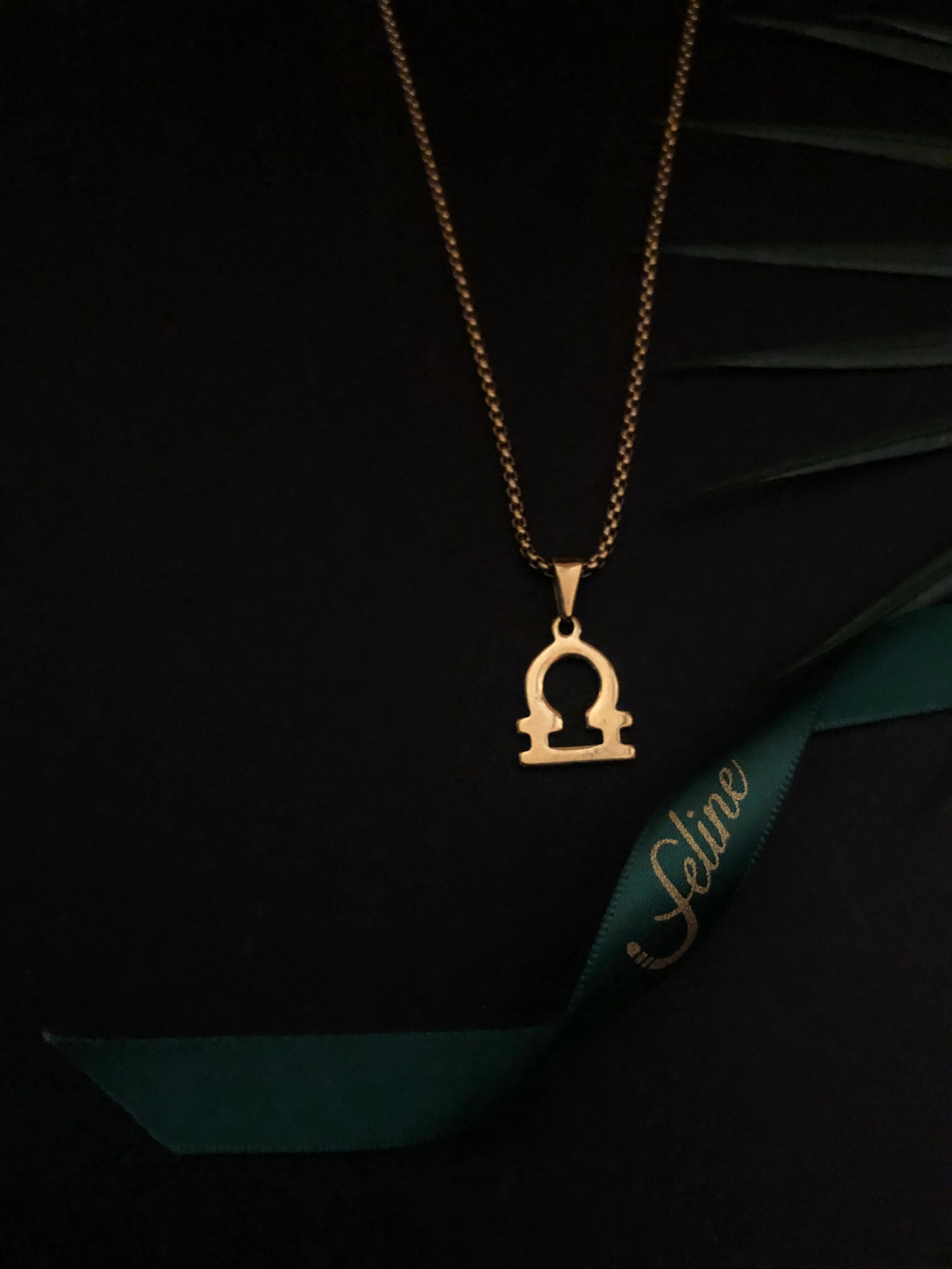 Libra Flat Horoscope Necklace