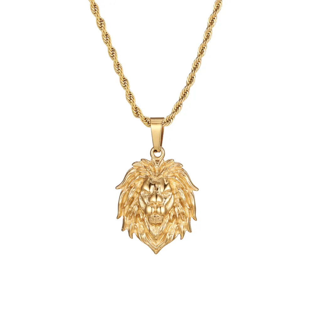 Lion Pendant - Gold