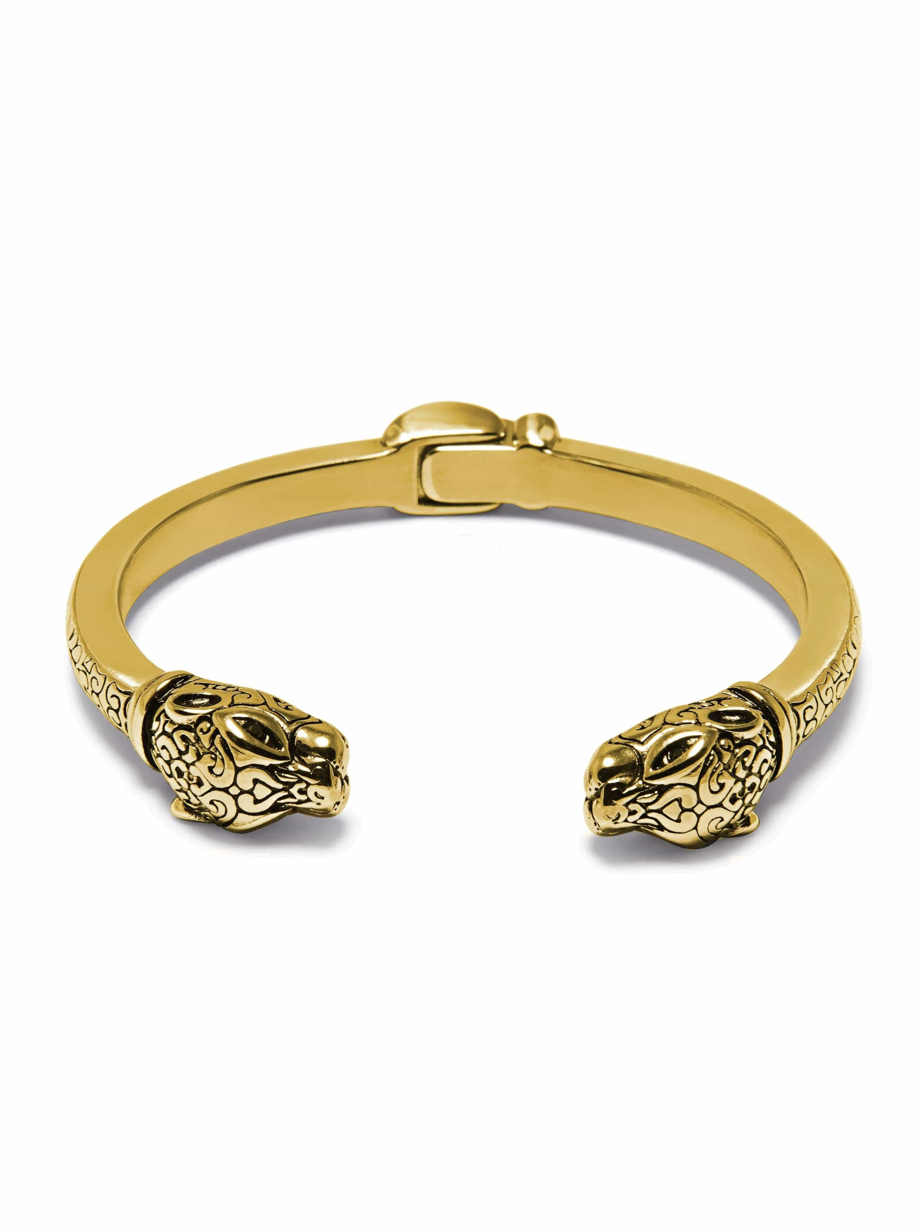 Men's Panther Bangle in Gold