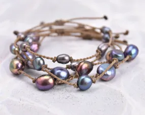 Mermaid   Peacock Pearl Bracelets