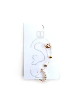 Mini pearl Hoop Ear Cuff