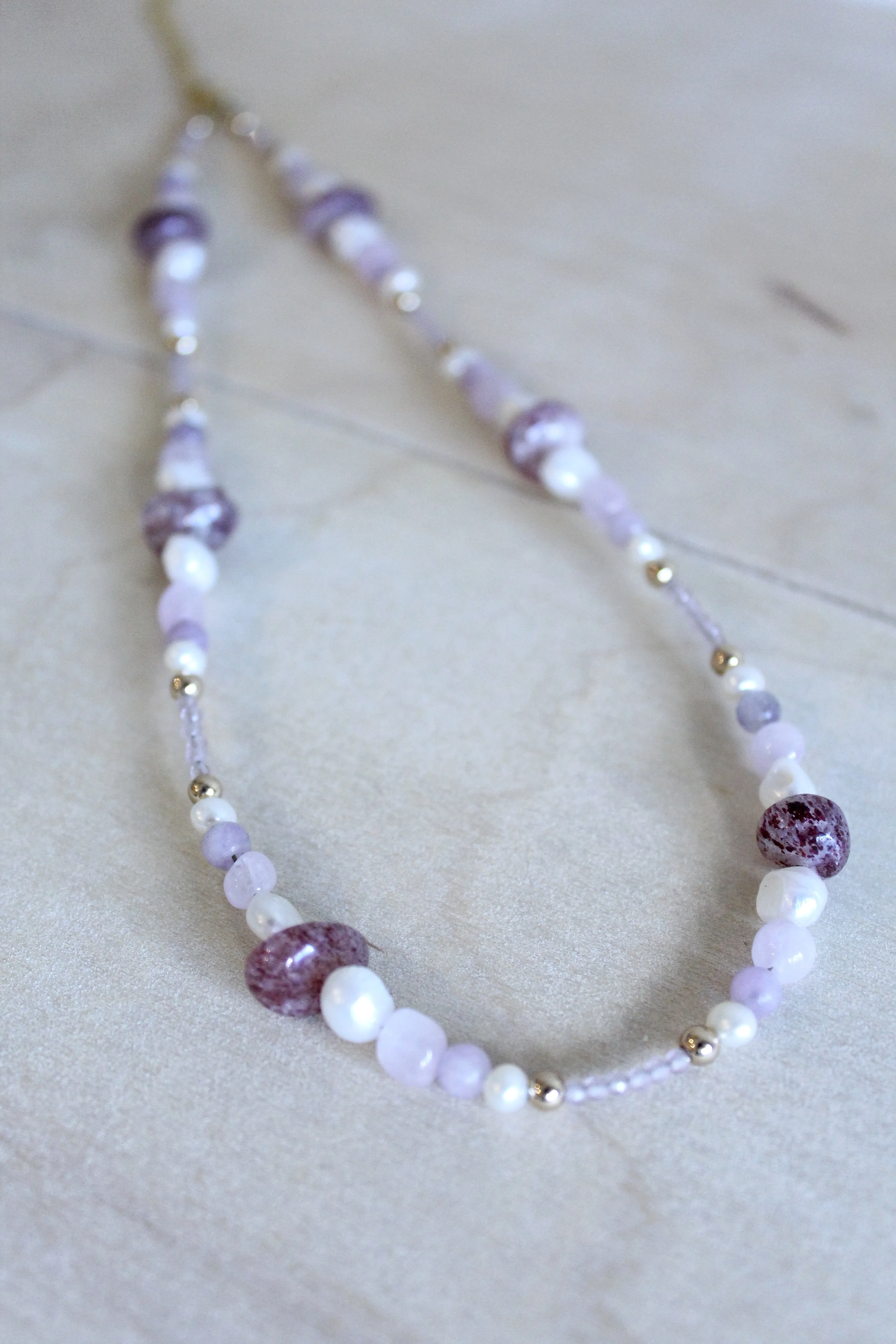 Mixed Gemstone Choker Necklace by Studio Thorne