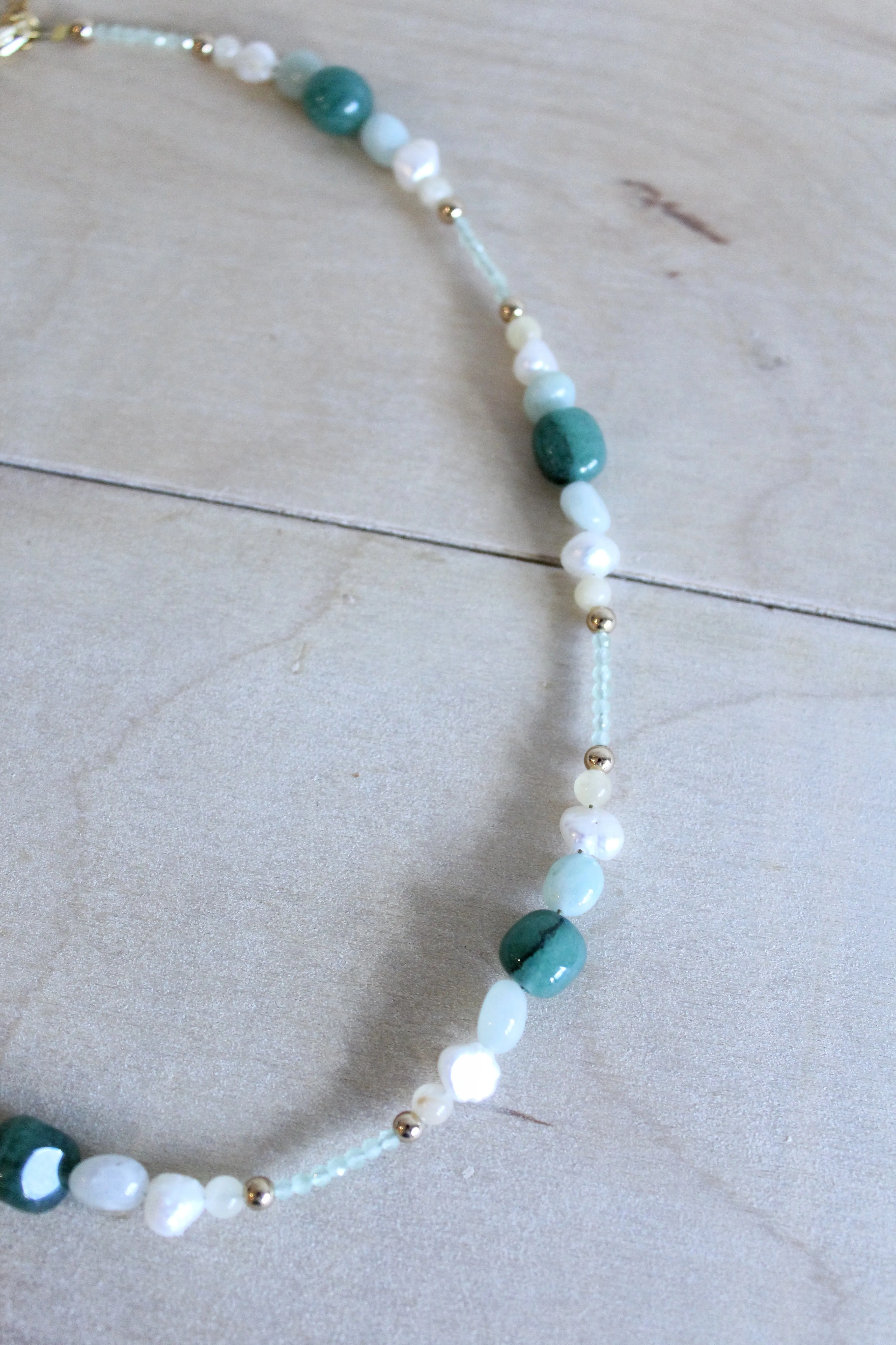 Mixed Gemstone Choker Necklace by Studio Thorne