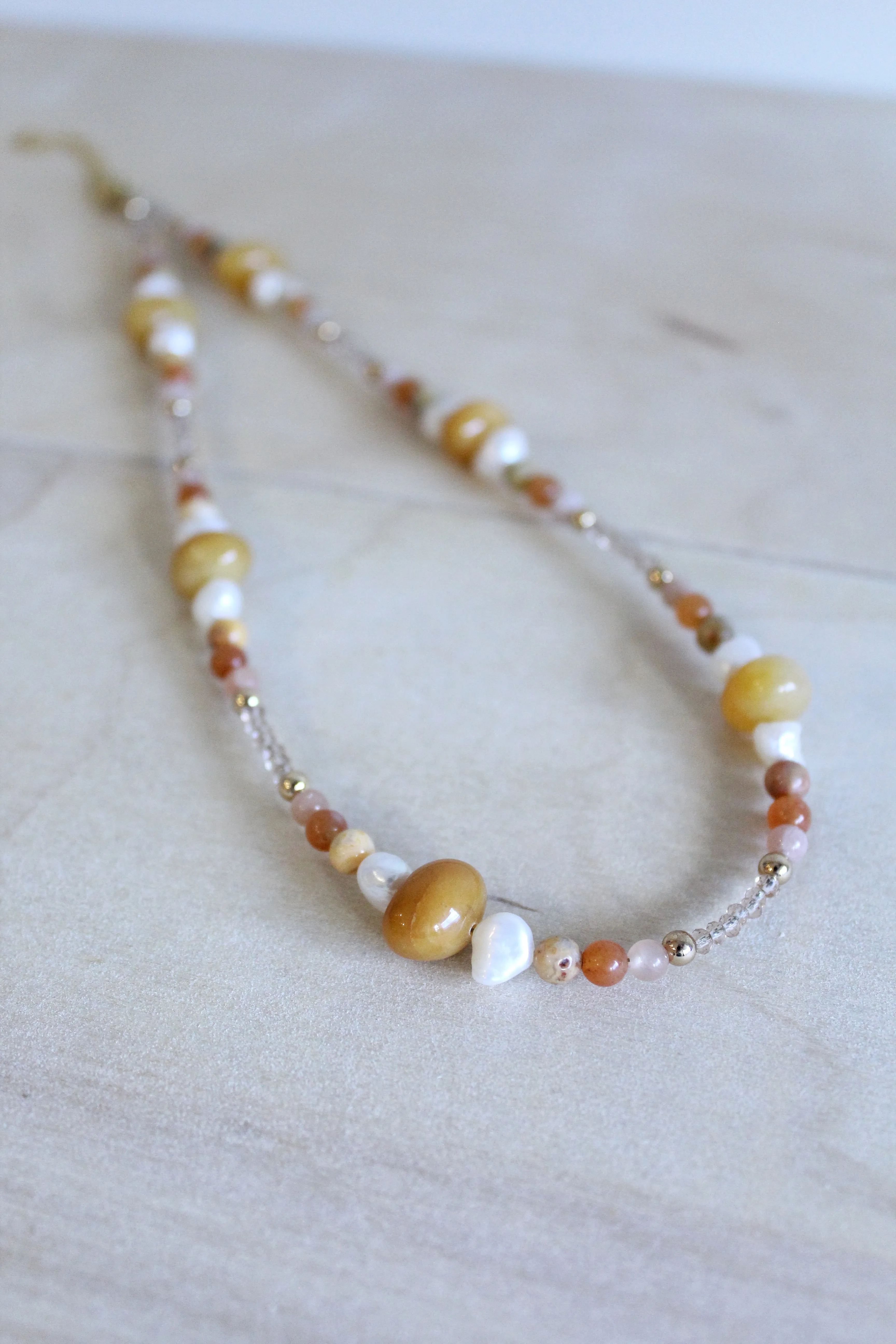 Mixed Gemstone Choker Necklace by Studio Thorne