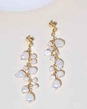 Mixed Pearl Drop Earrings