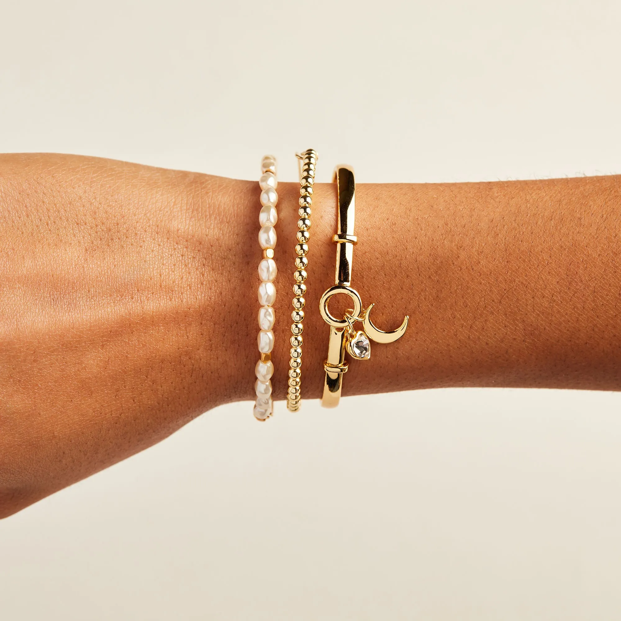 Moon Duo Clip Bangle