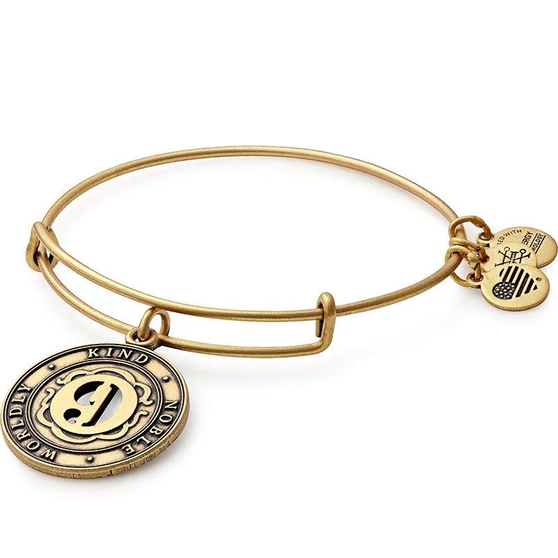 Number 9 Charm Bangle Bracelet