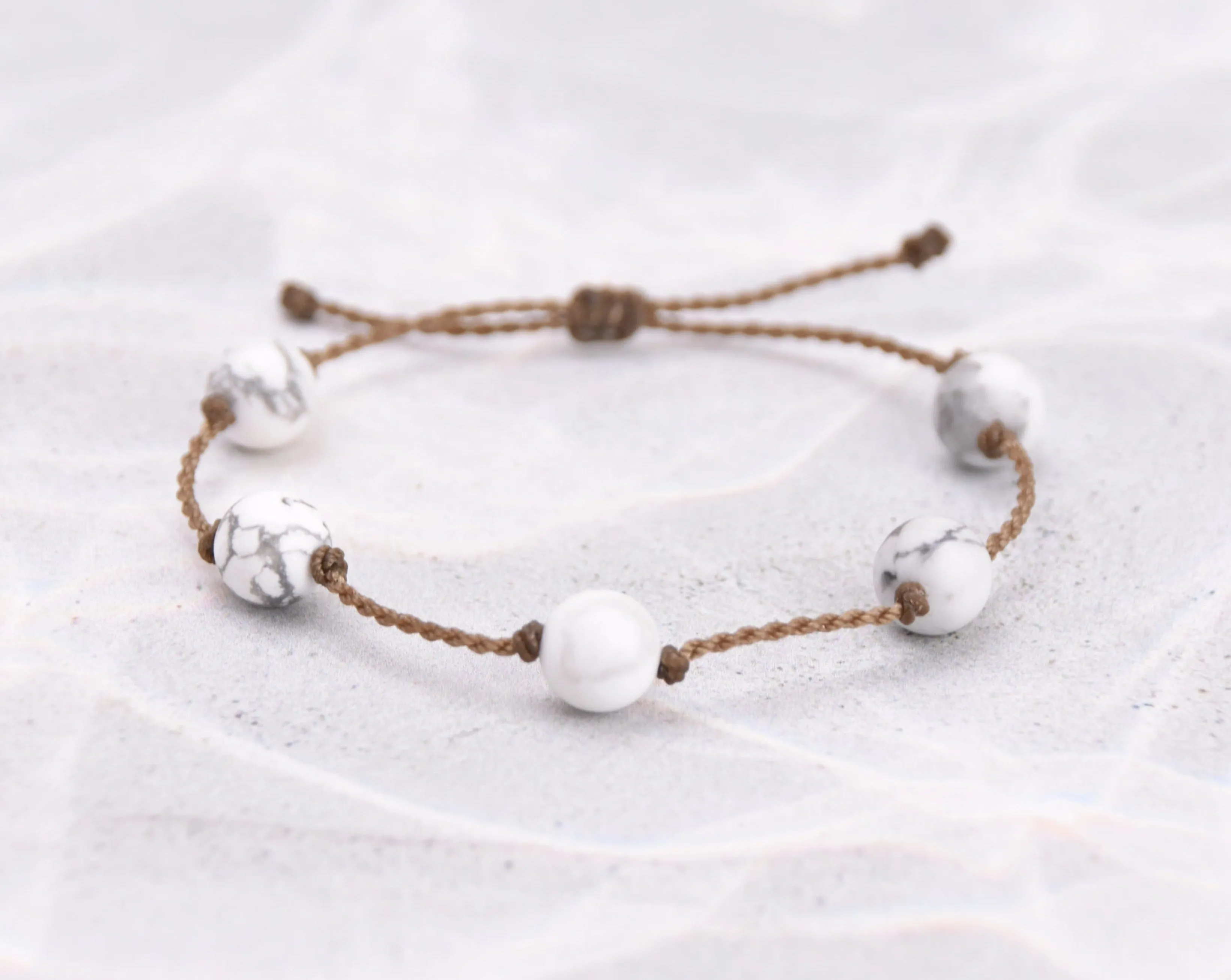 Opalite, Moonstone & Howlite Bracelets