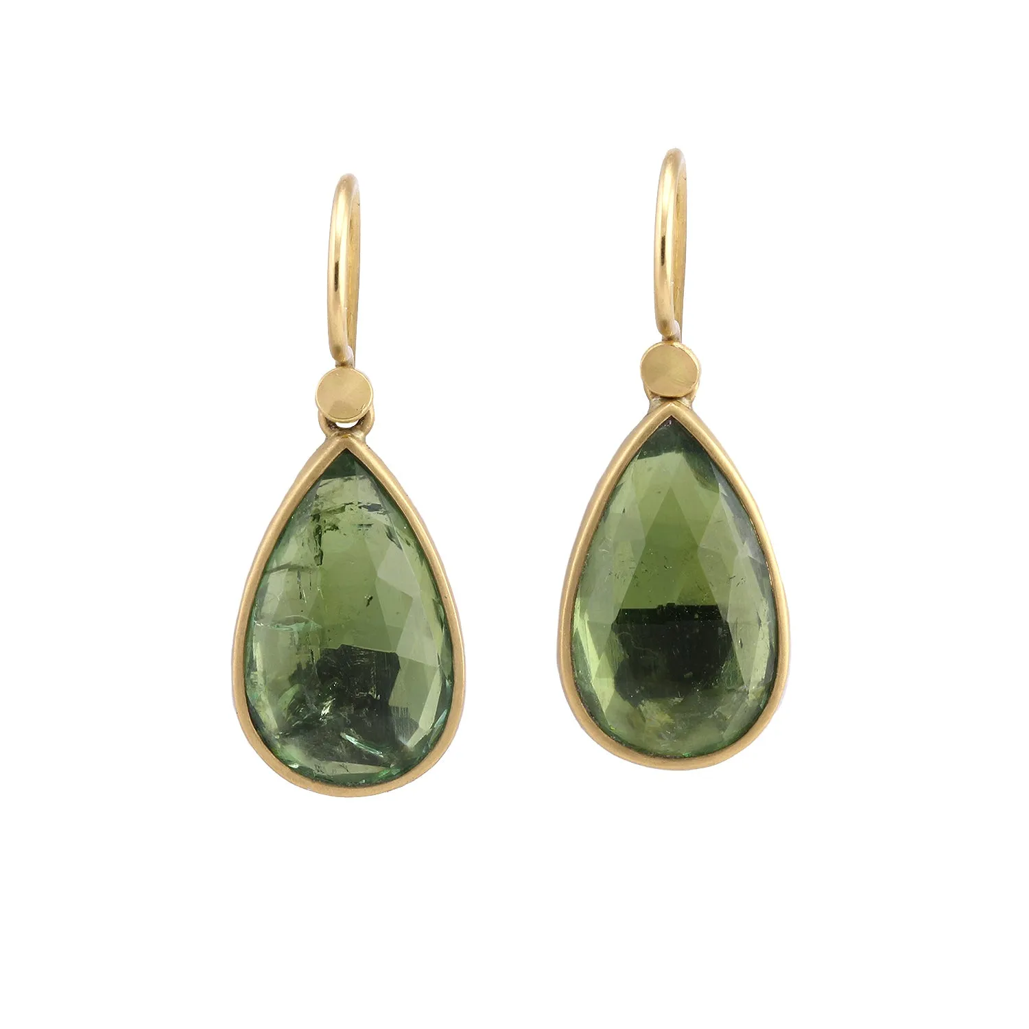 Pale Green Tourmaline Drops