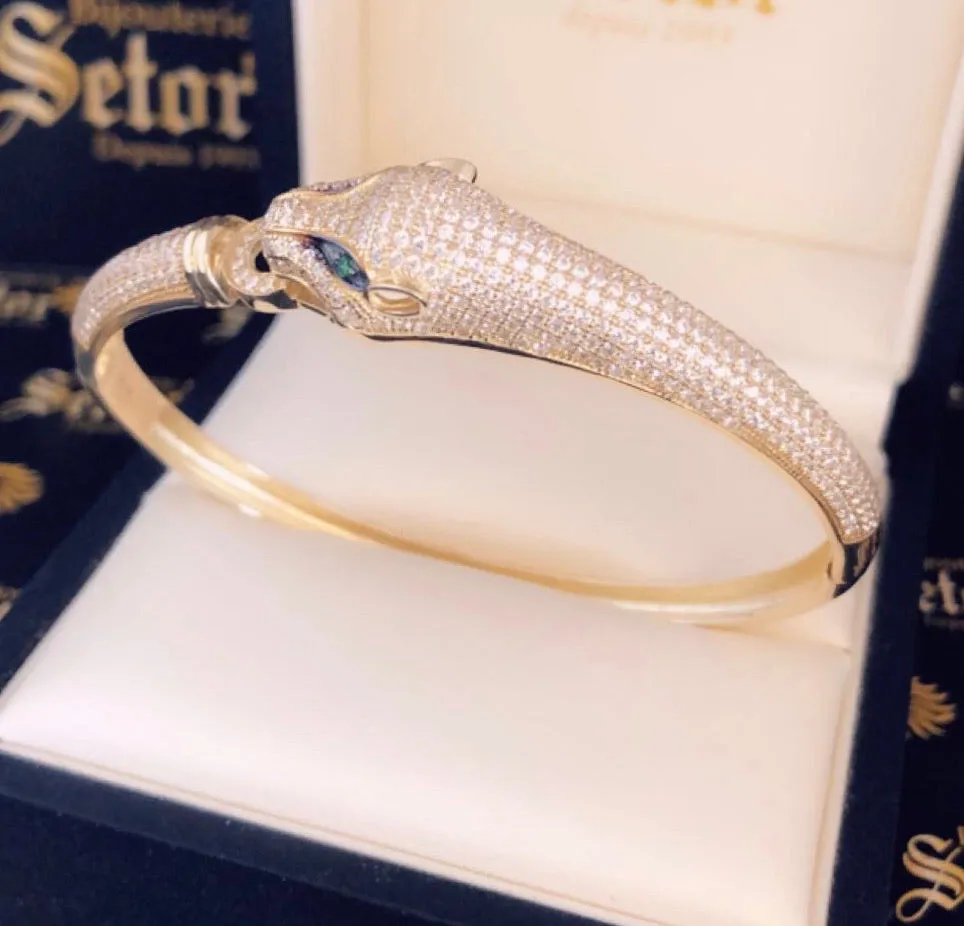 Panther bangle B-08