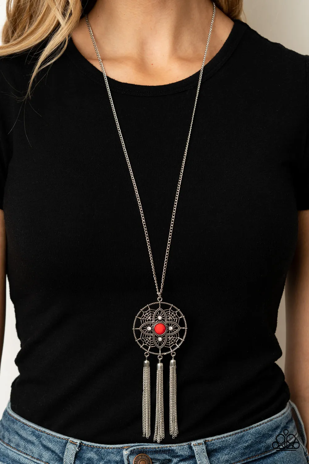 Paparazzi Necklace ~ Chasing Dreams - Red Necklace