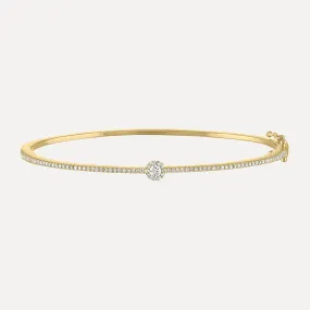 Pave Diamond Bangle Bracelet