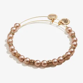 Pearl Beaded Bangle, Taupe