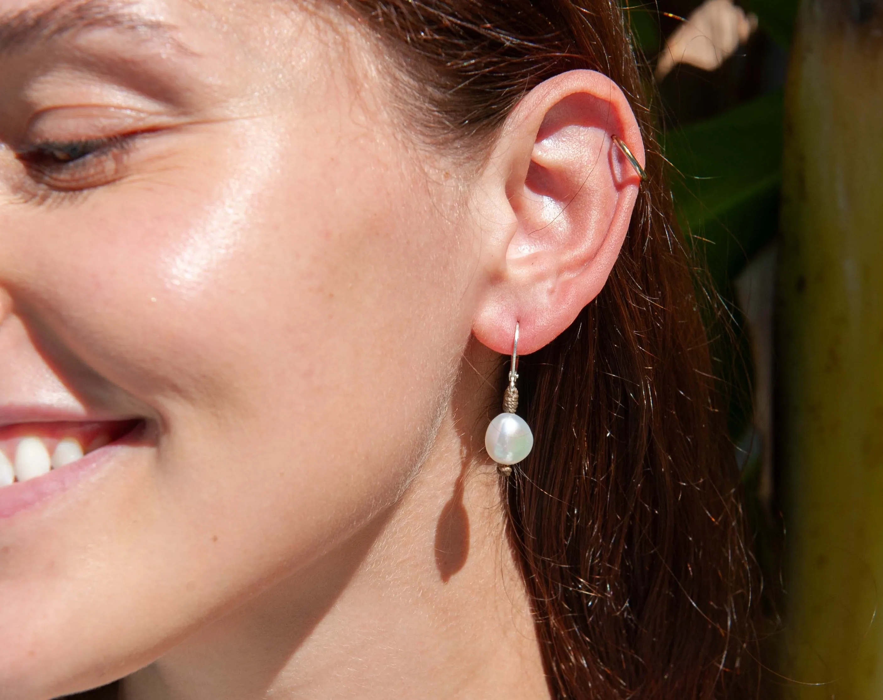 Pearl Single Drop Earrings