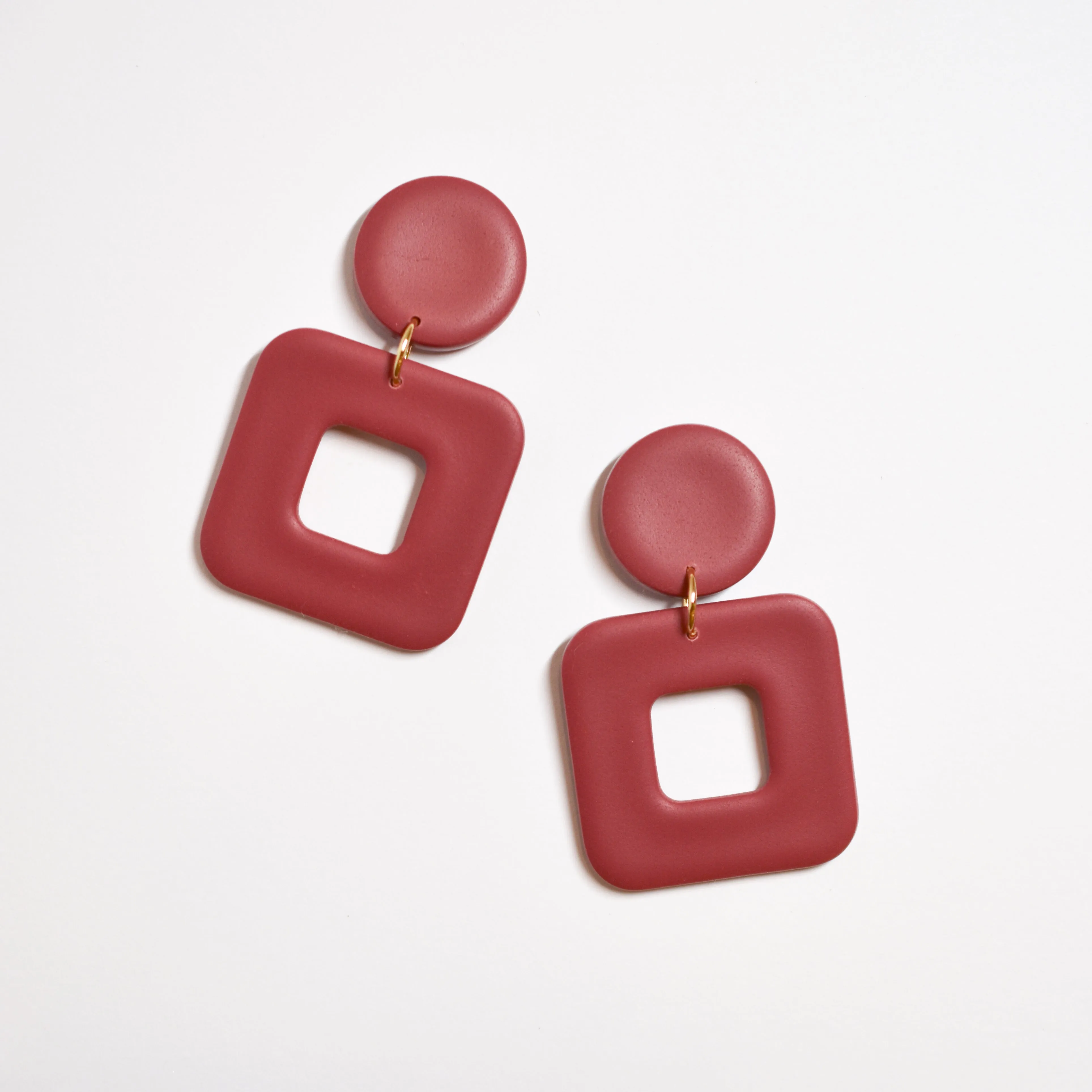 Square Drop Earrings