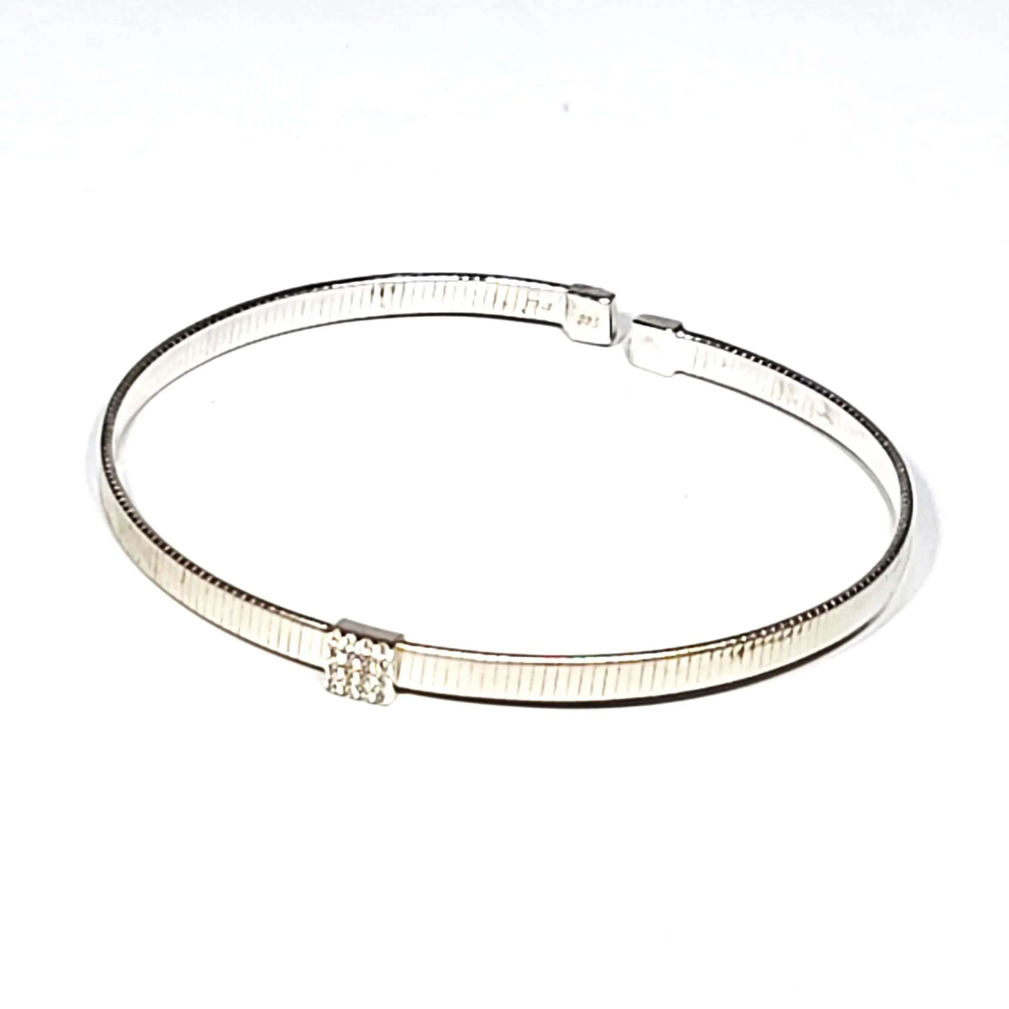 Sterling Ribbon Bangle