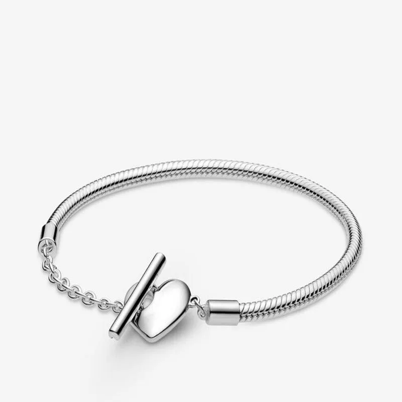 Sterling Silver Basic T-Bar Bracelets