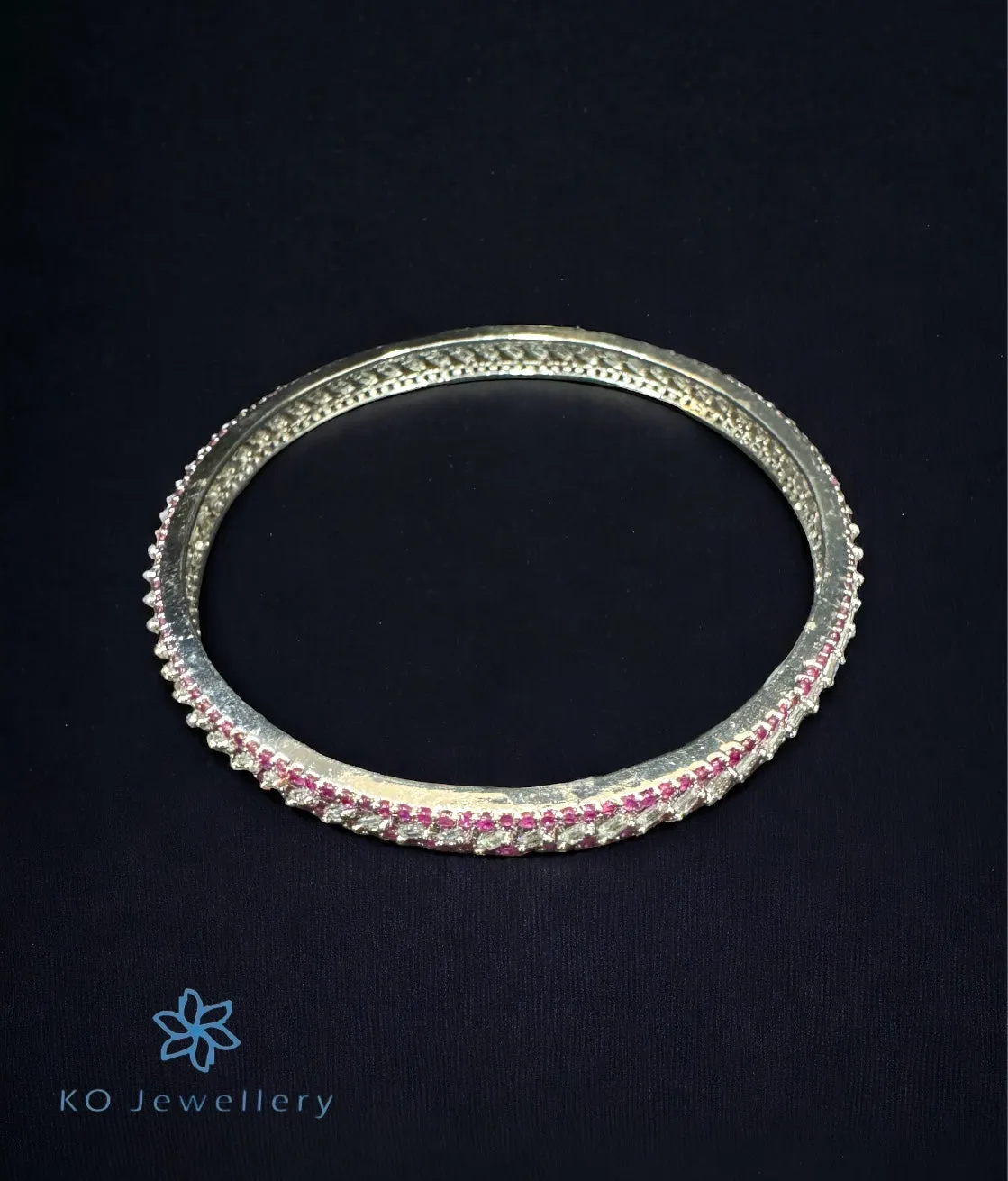 The Adam Silver Bangle (Size 2.4)