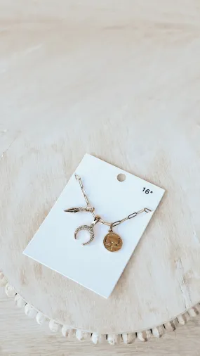 The Gold Coin Charm Necklace