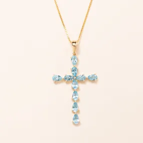 Topaz Cross Necklace