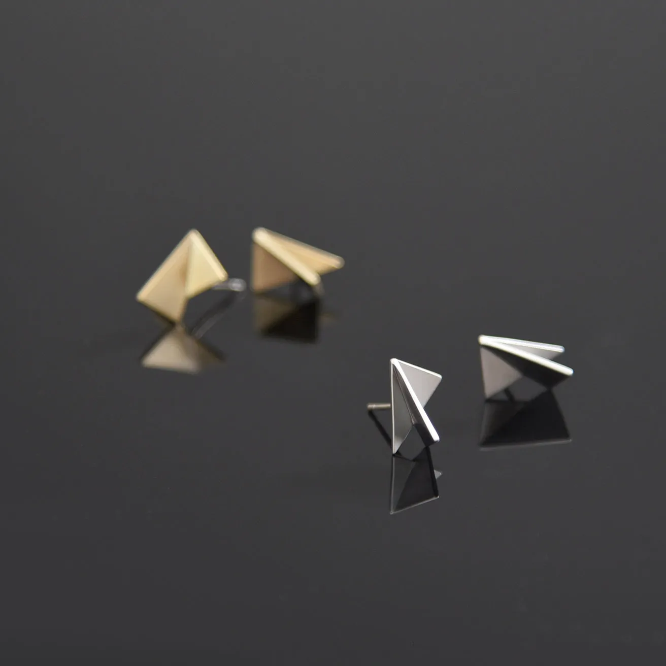 Tri Fold Ear Studs