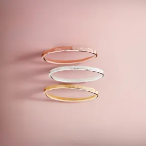 Trio of Hammered Stacking Rings