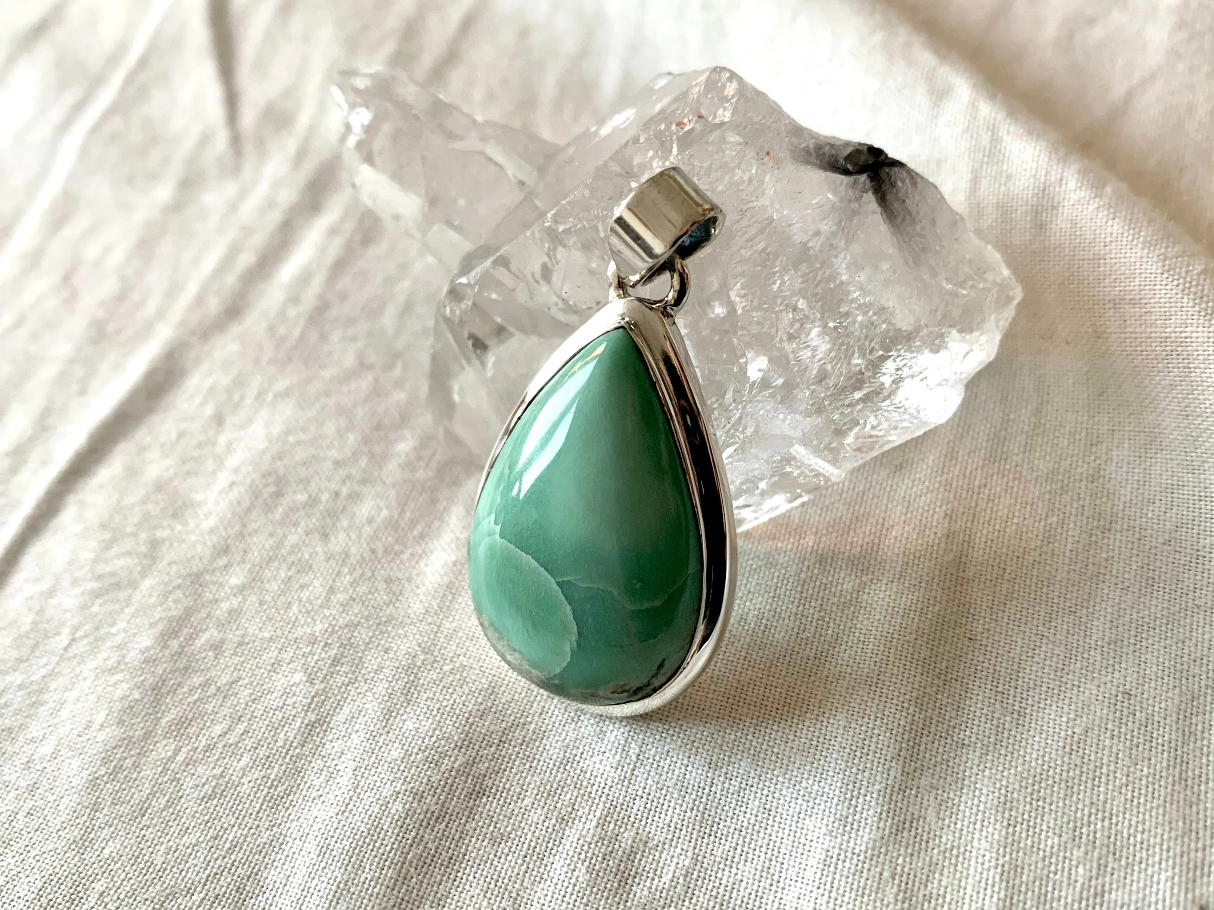 Variscite Ari Pendant - Teardrop