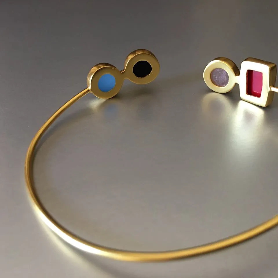 Vema Cuff With Gemstones