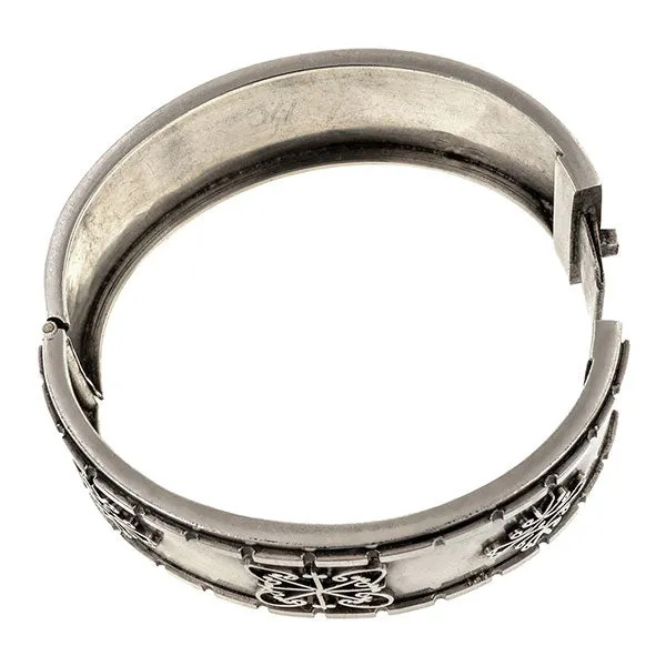 Victorian Silver Bangle Bracelet