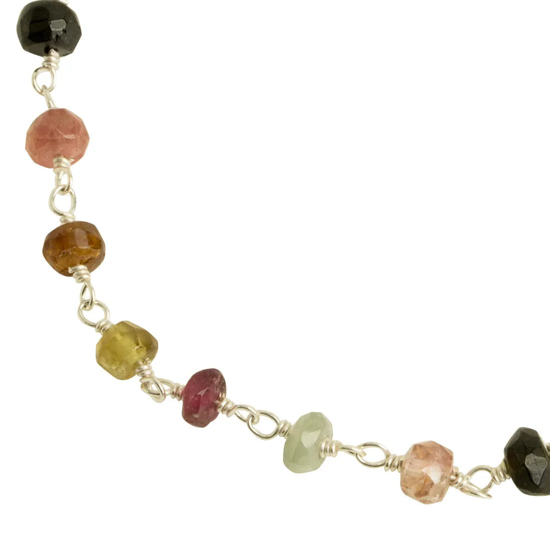 Watermelon Tourmaline Gemstone Bracelet