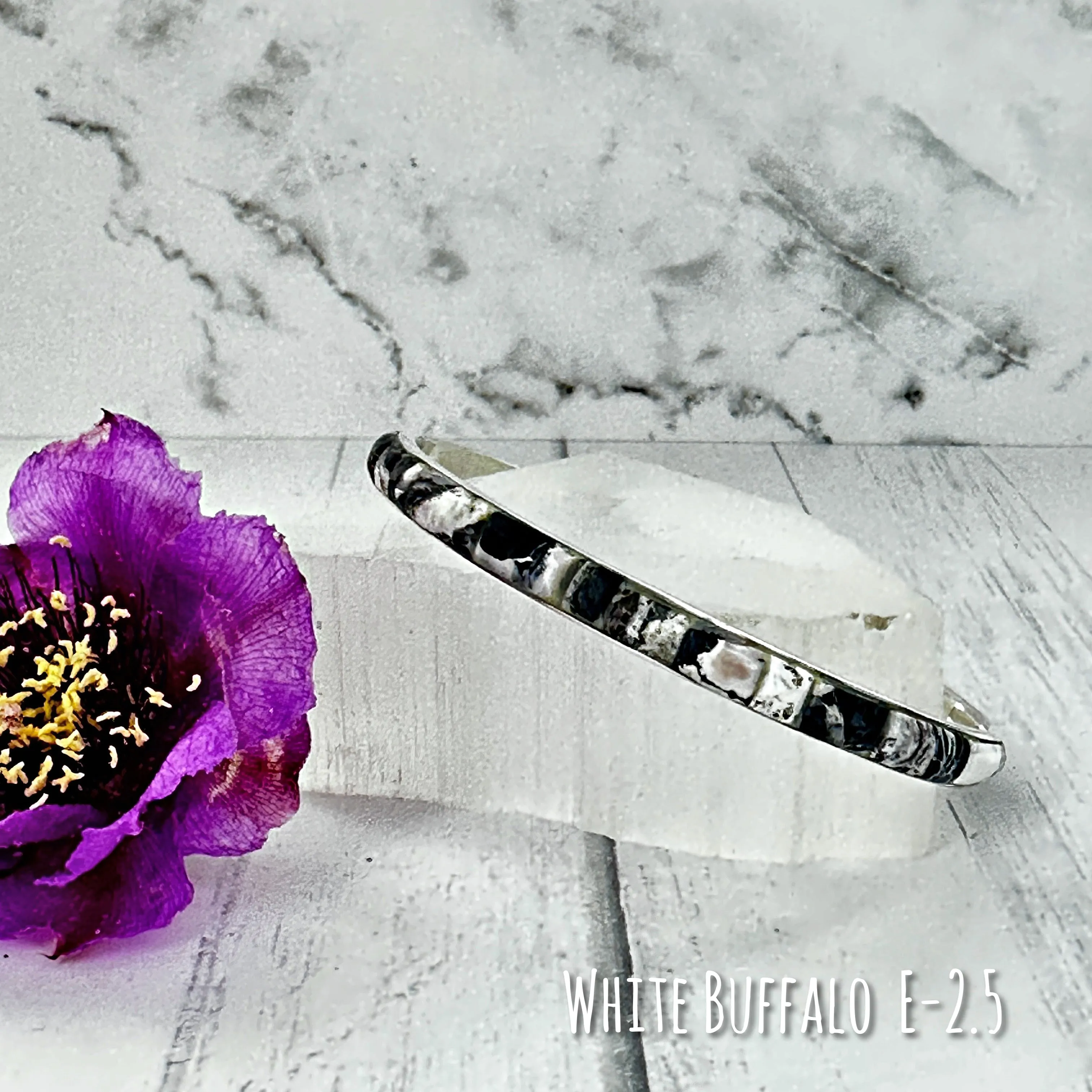 White Buffalo Bangle Bracelet