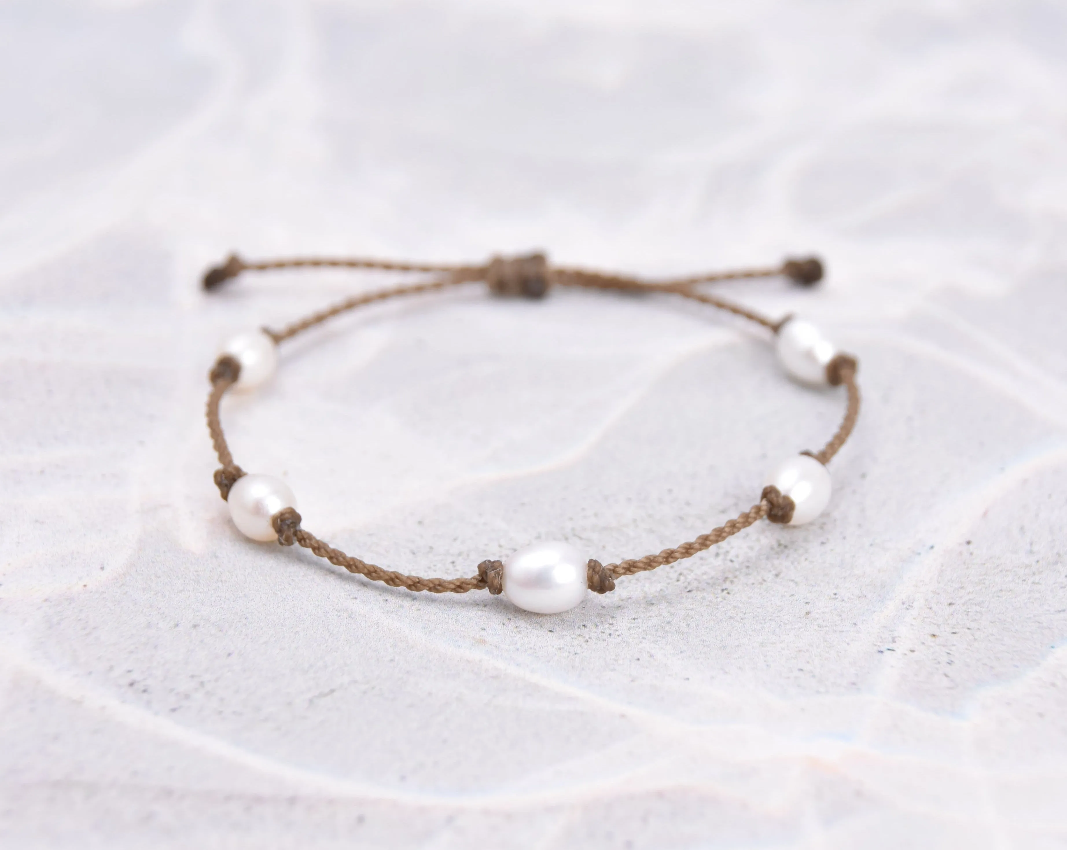 White Pearl Bracelets