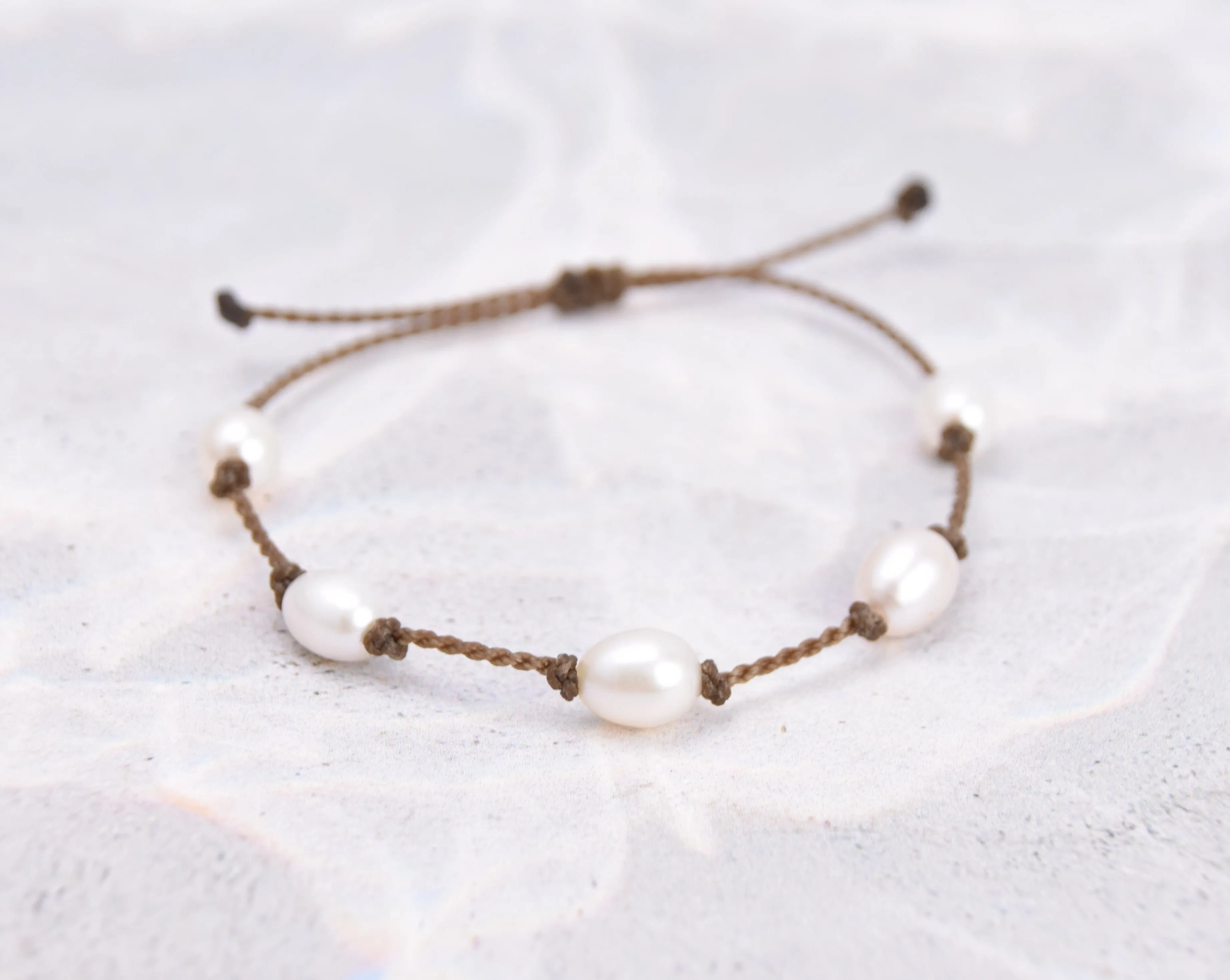 White Pearl Bracelets