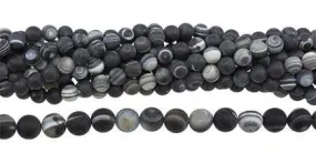 Wholesale Black Agate Bead Ball Round Shape Frosted Gemstones 10mm