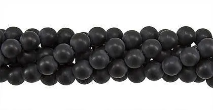 Wholesale Black Agate Bead Ball Round Shape Matte Gemstones 2-10mm