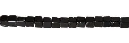 Wholesale Black Agate Bead Dice Shape Gemstones 4mm