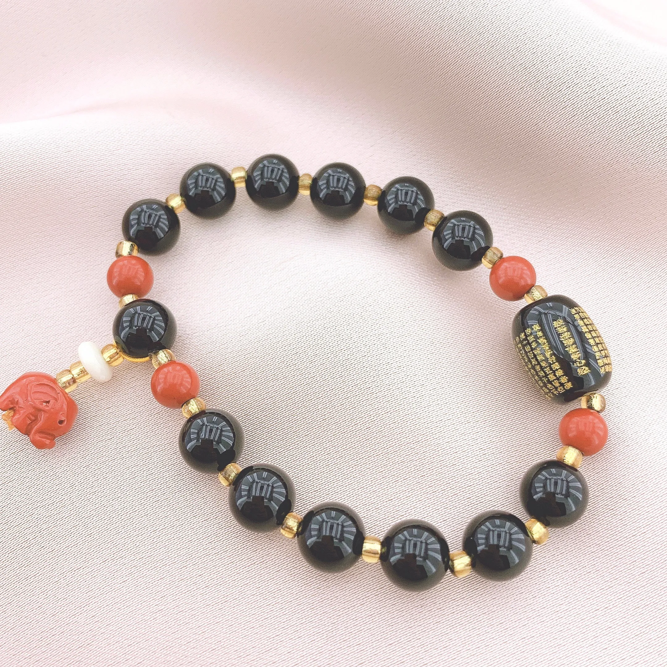 Women's Fashion Black Onyx Beads Gemstone Bracelets