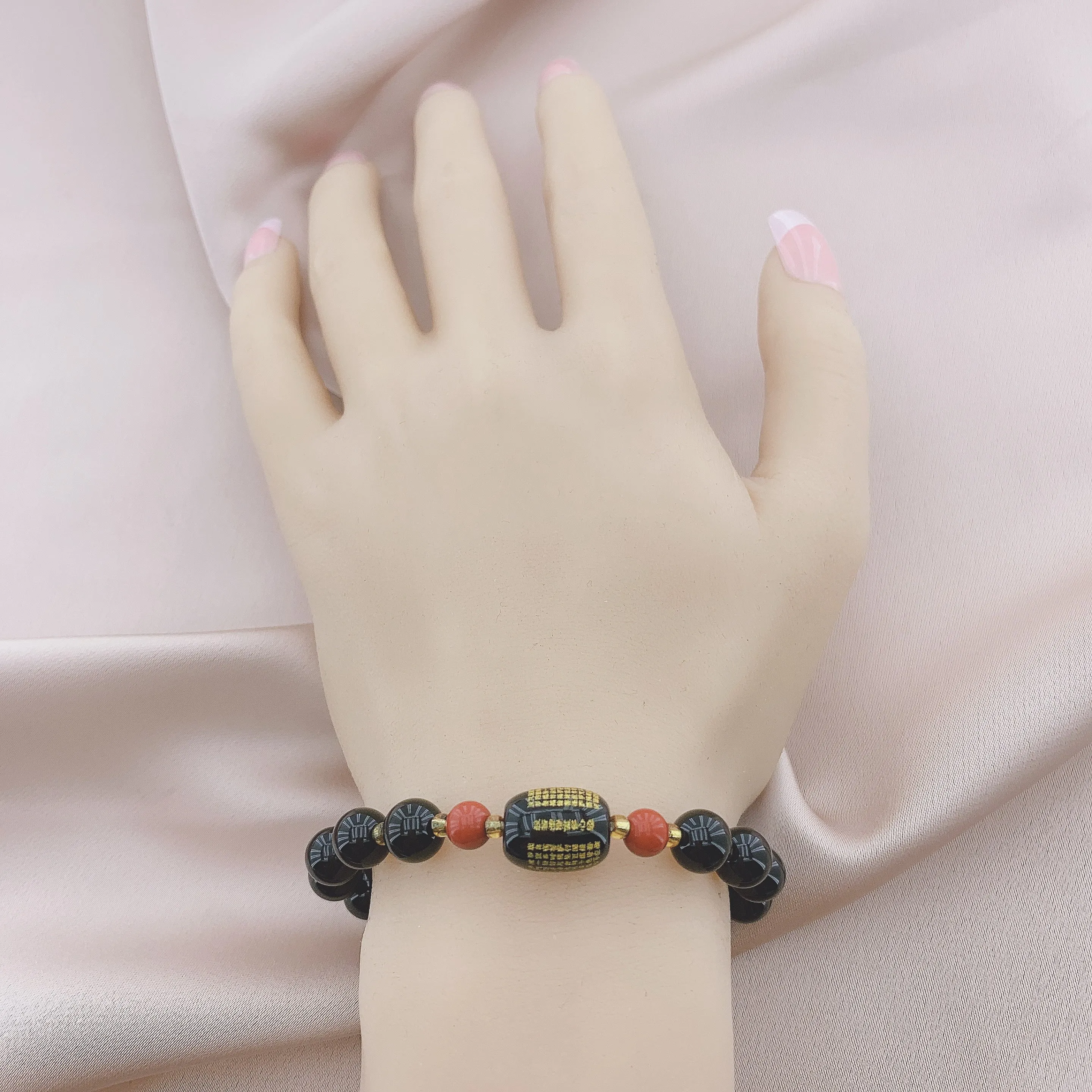 Women's Fashion Black Onyx Beads Gemstone Bracelets