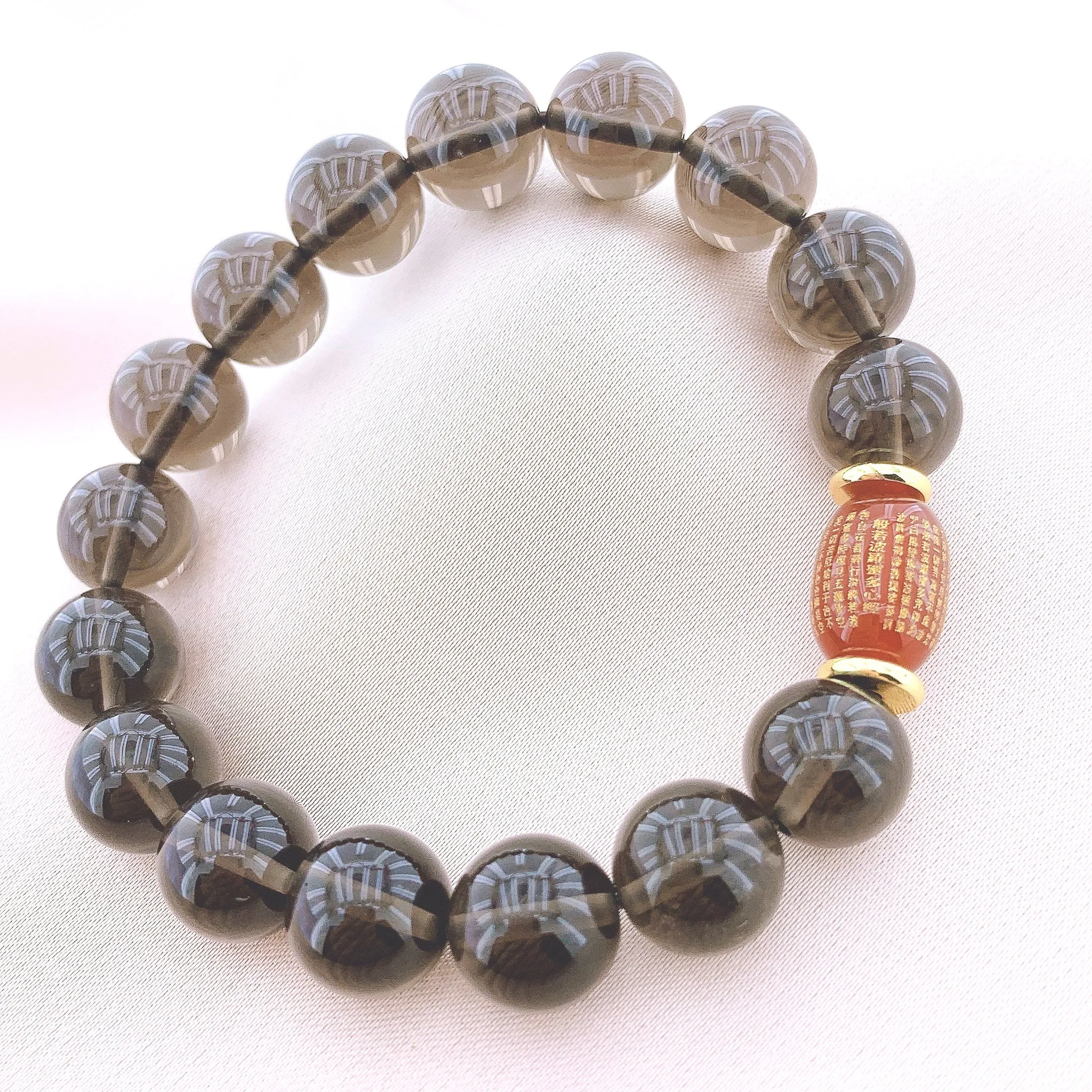 Women's Fashion Tea-coloured Crystal Beads Gemstone Bracelets