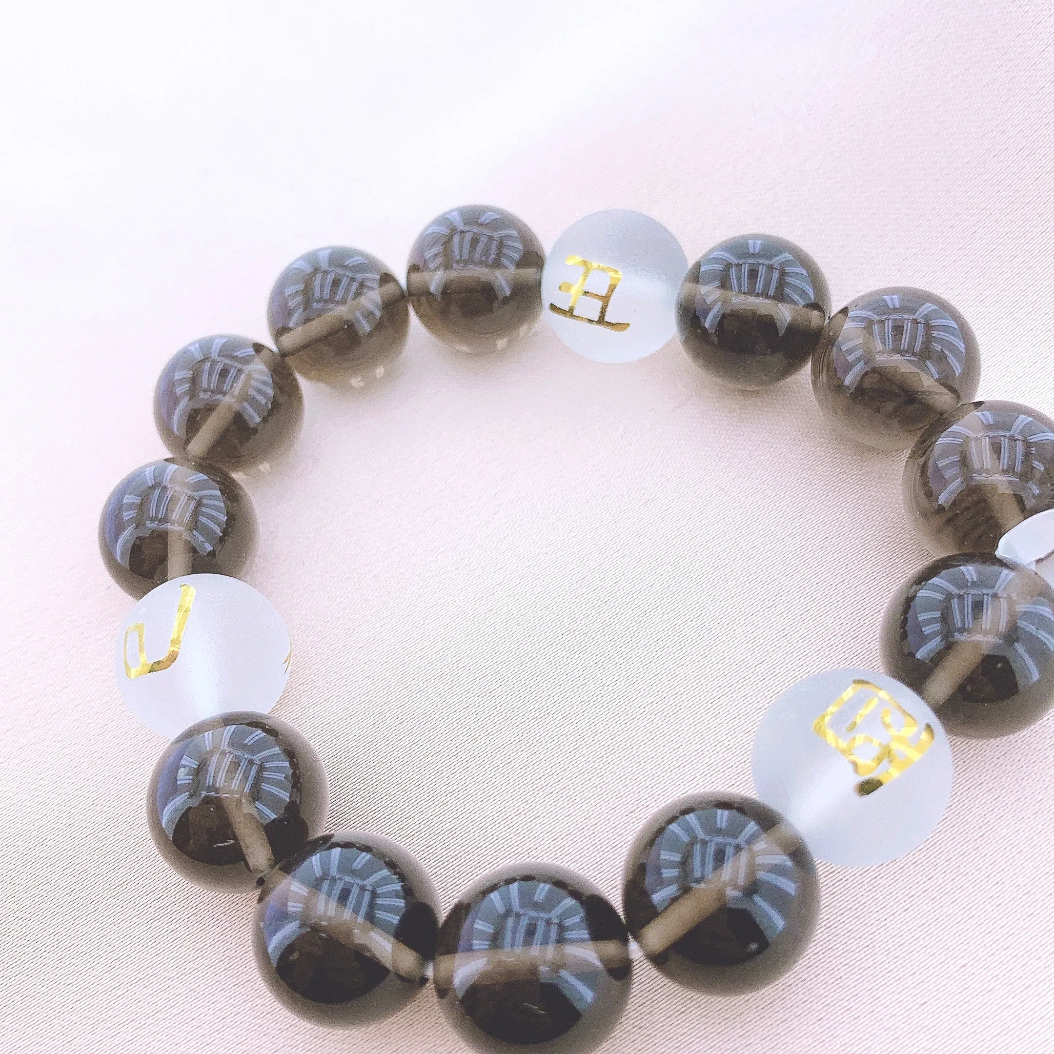 Women's Fashion Tea-coloured Crystal Beads Gemstone Bracelets