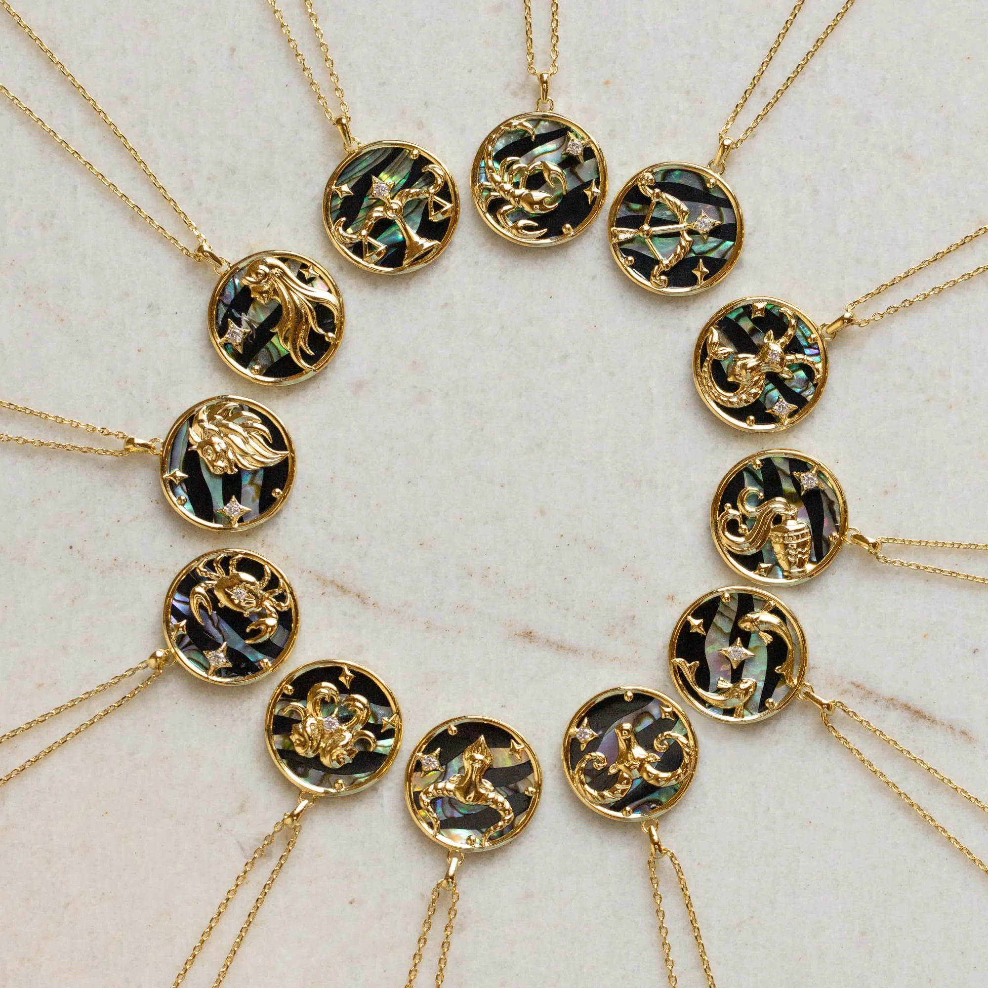 Zodiac Pendant Necklace